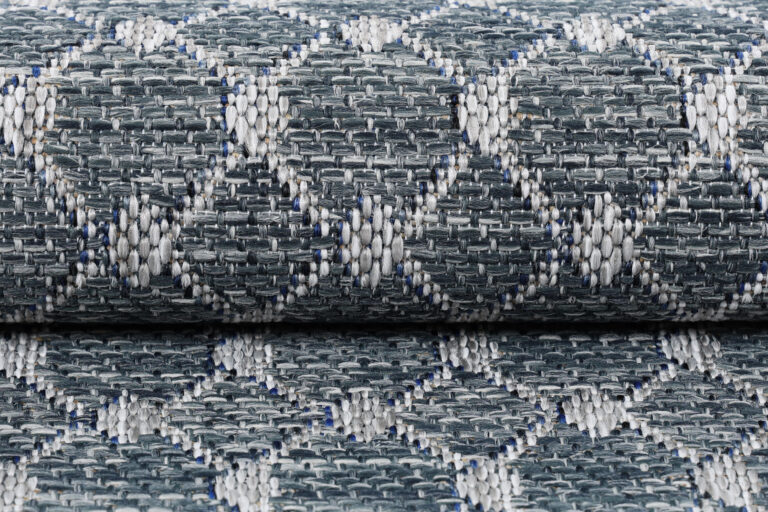 Covor Exterior Melissa Albastru Romburi