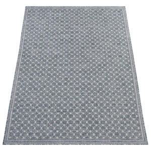 Covor Exterior Melissa Albastru Romburi