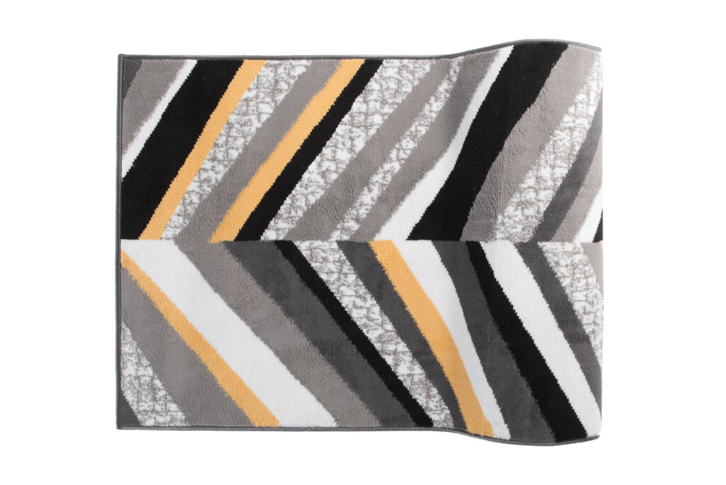 Covor Traversă Maya Gri Galben Geometric Linii