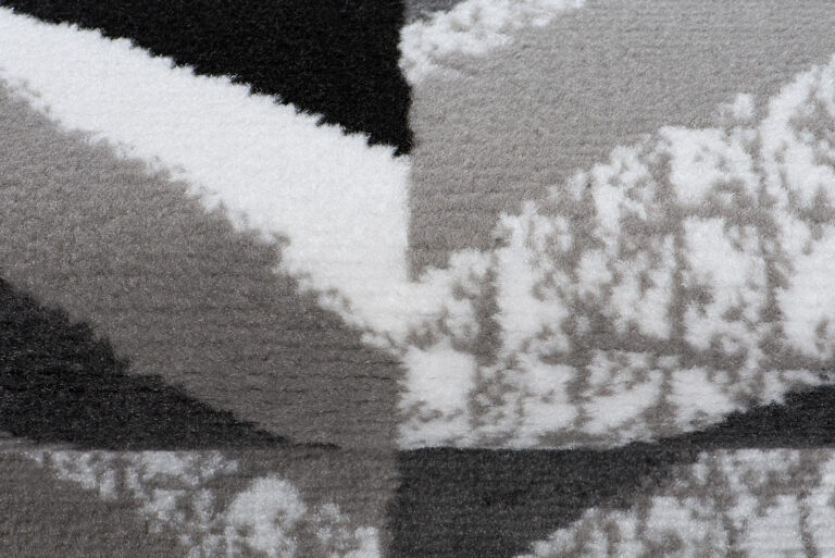 Covor Traversă Maya Gri Negru Geometric Linii