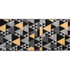 Covor Traversă Maya Gri Galben Geometric Triunghiuri