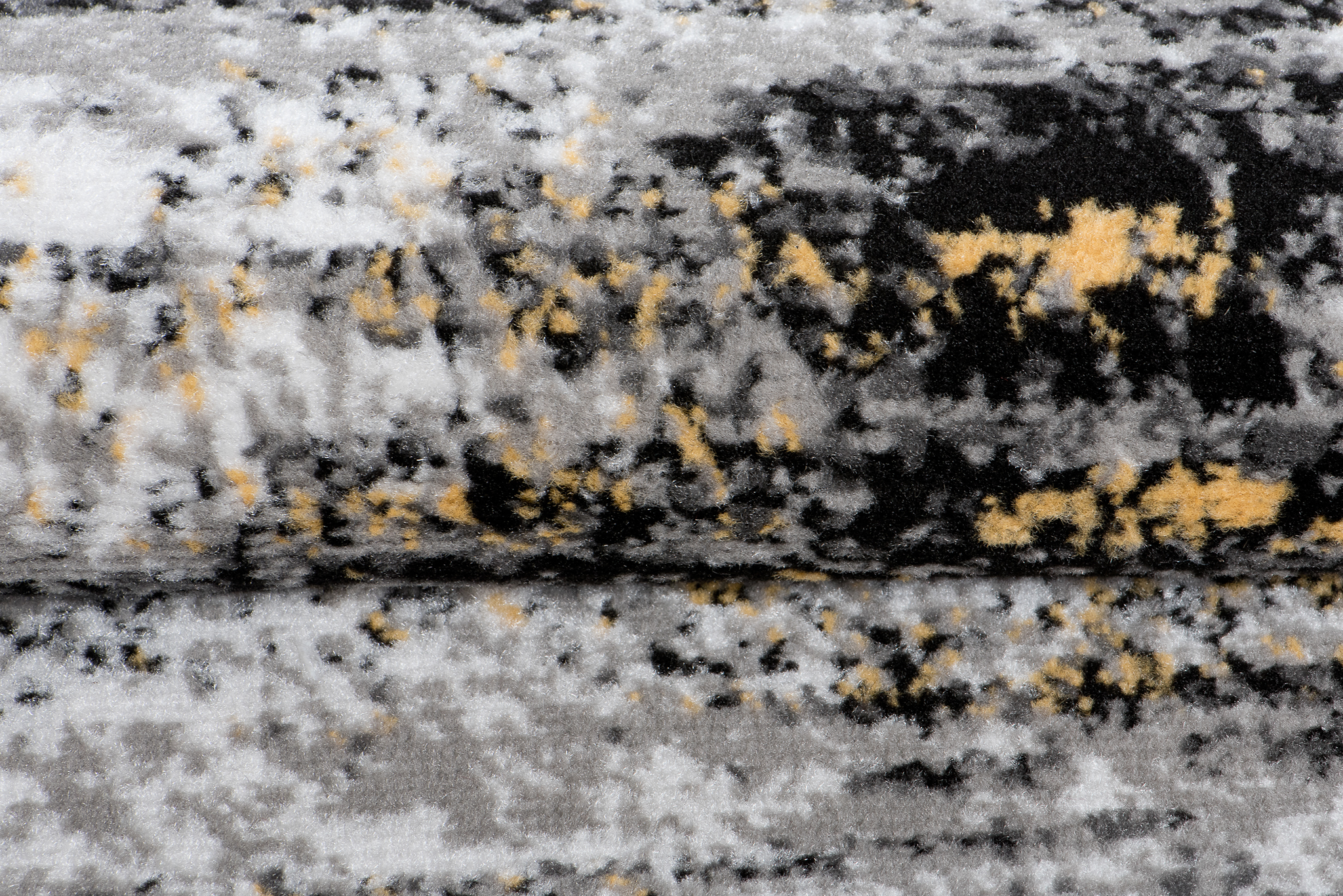 Covor Traversă Maya Gri Negru Galben Abstract