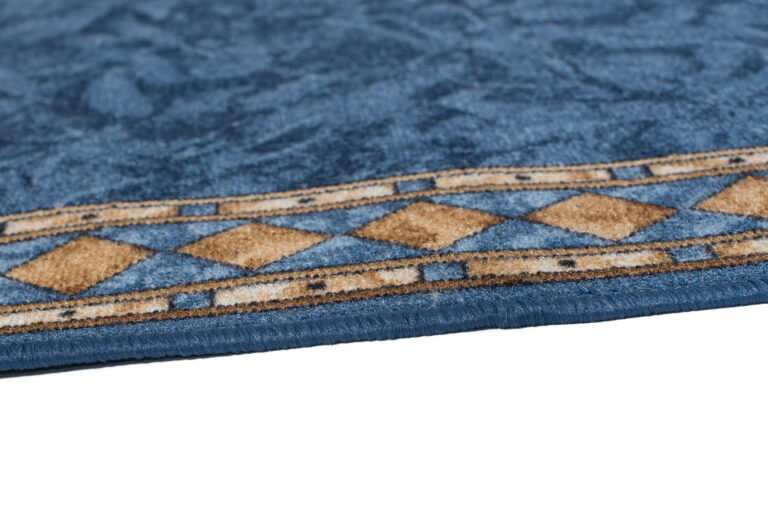 Covor Traversă Antiderapant Albastru Ornamente