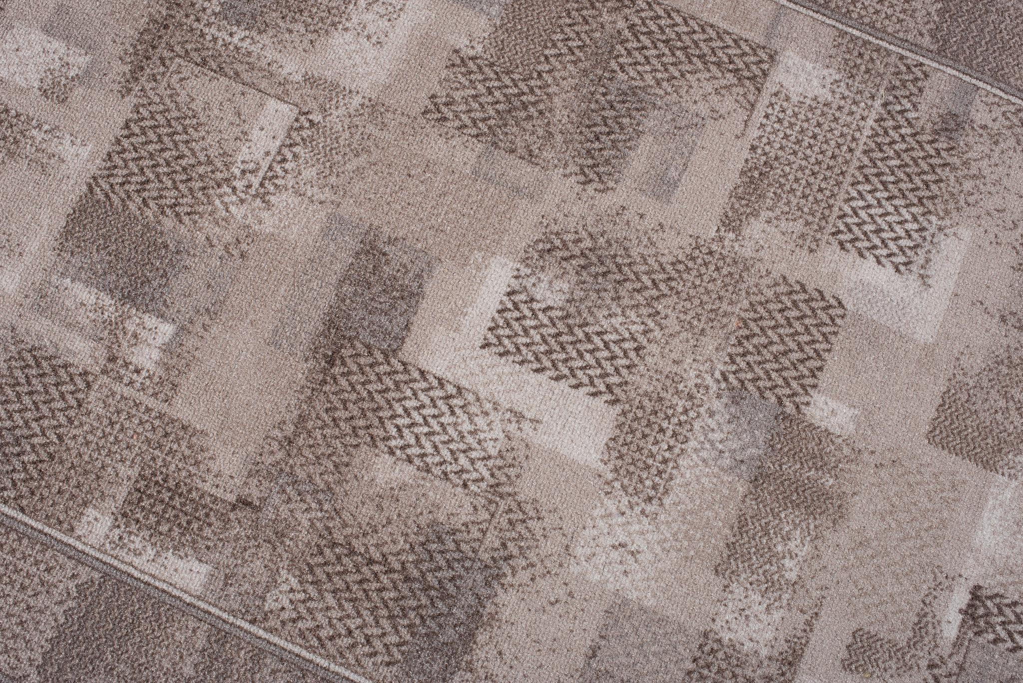 Covor Traversă Antiderapant Bej Patchwork