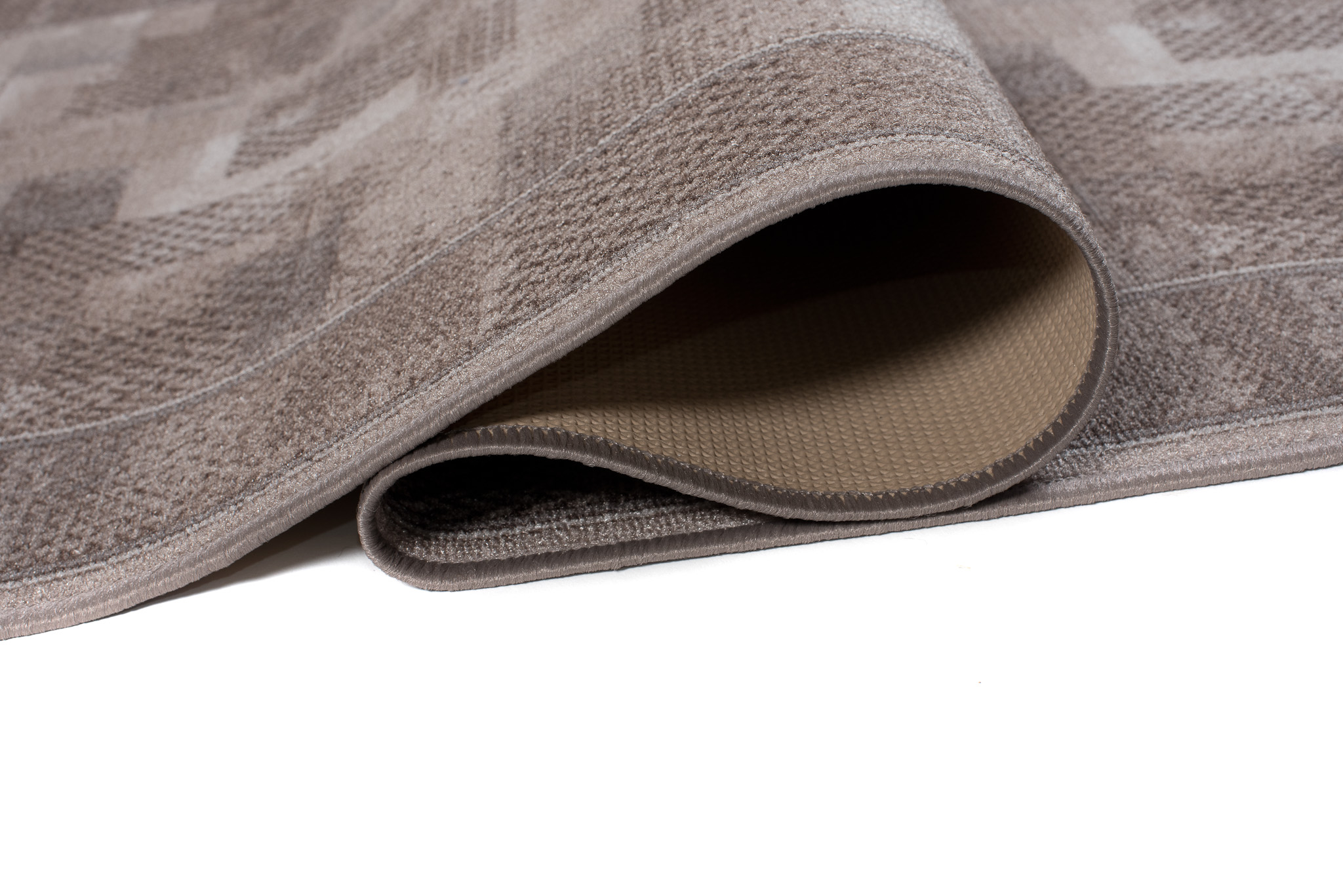 Covor Traversă Antiderapant Bej Patchwork