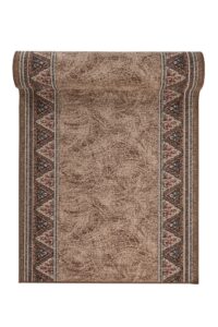 Covor Traversă Maro Triunghiuri