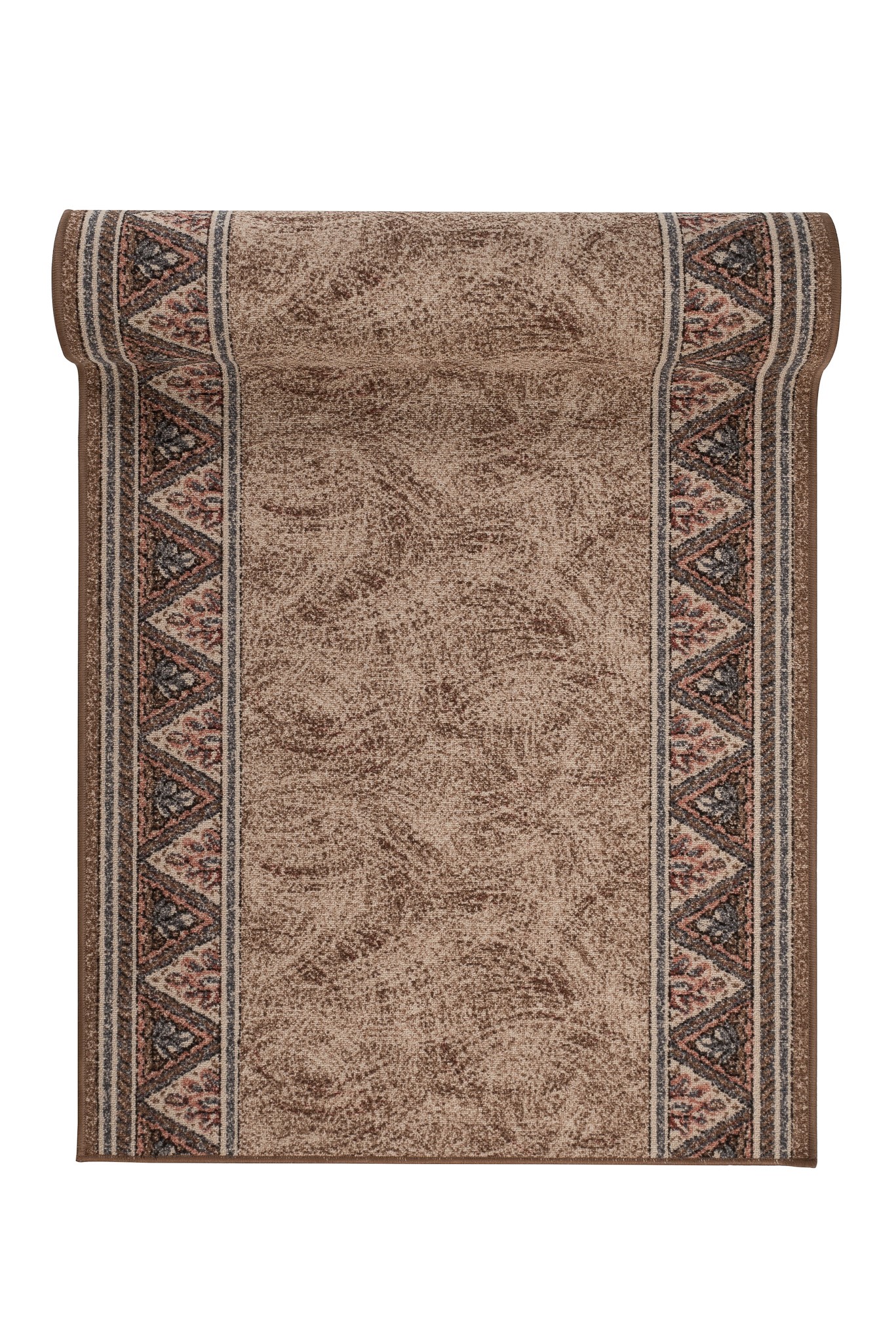 Covor Traversă Maro Triunghiuri