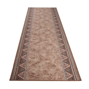 Covor Traversă Maro Triunghiuri