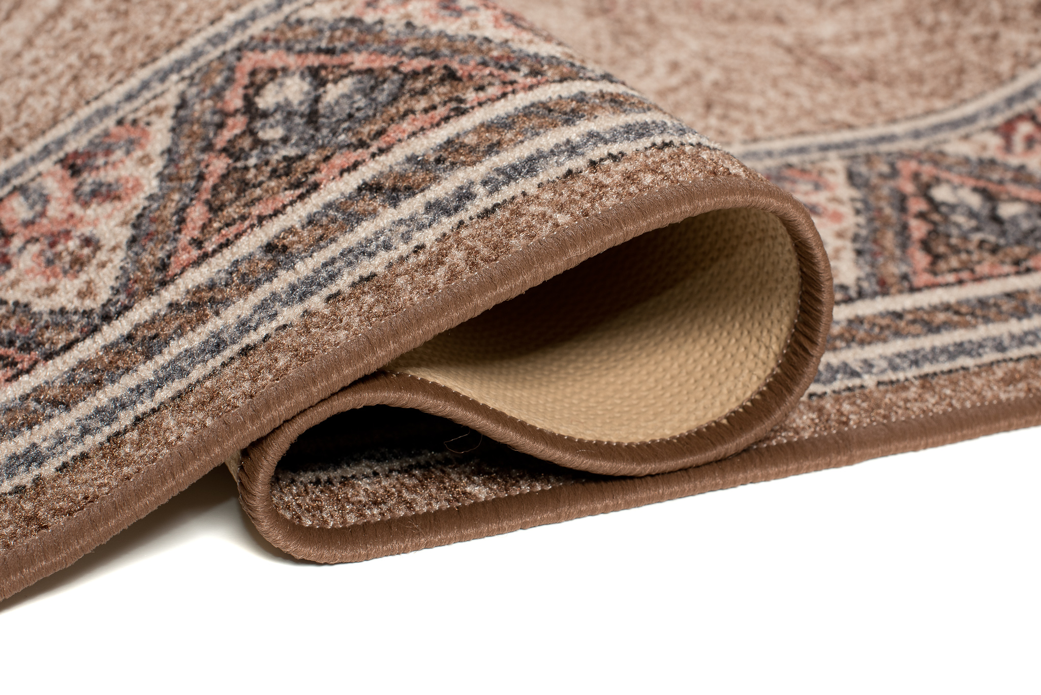 Covor Traversă Maro Triunghiuri