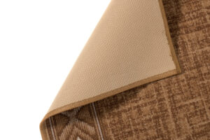 Covor Traversă Antiderapant Maro Rombe