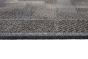 Covor Traversă Antiderapant Gri Închis Albastru Închis