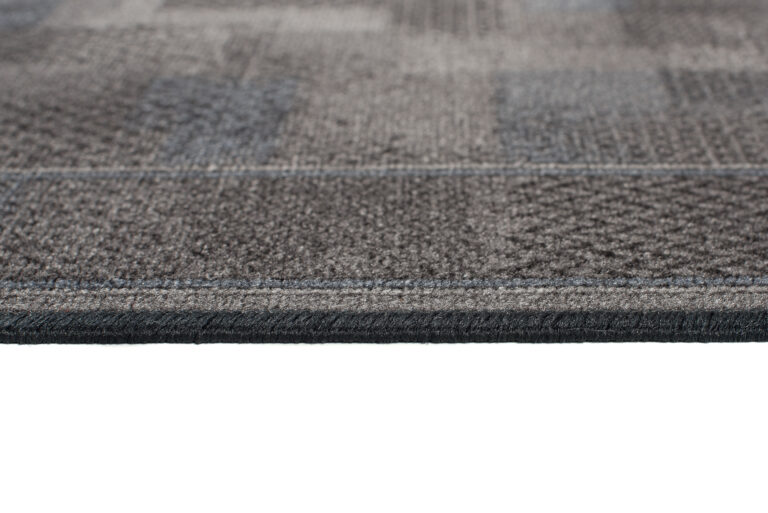 Covor Traversă Antiderapant Gri Închis Albastru Închis