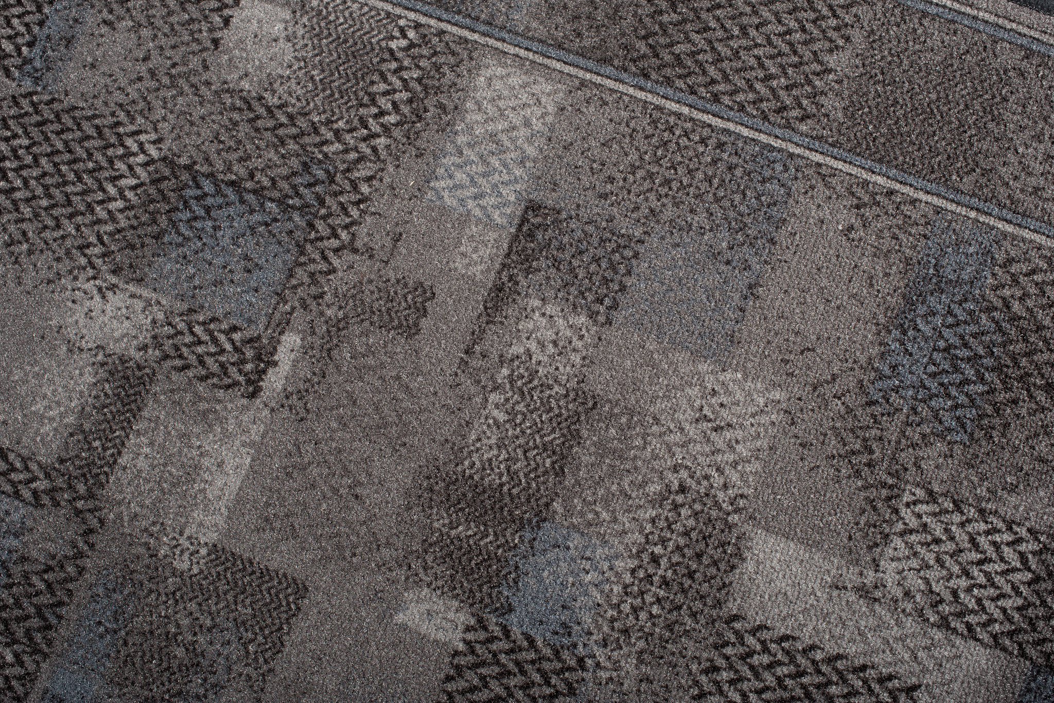 Covor Traversă Antiderapant Gri Închis Albastru Închis