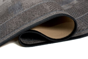 Covor Traversă Antiderapant Gri Închis Albastru Închis