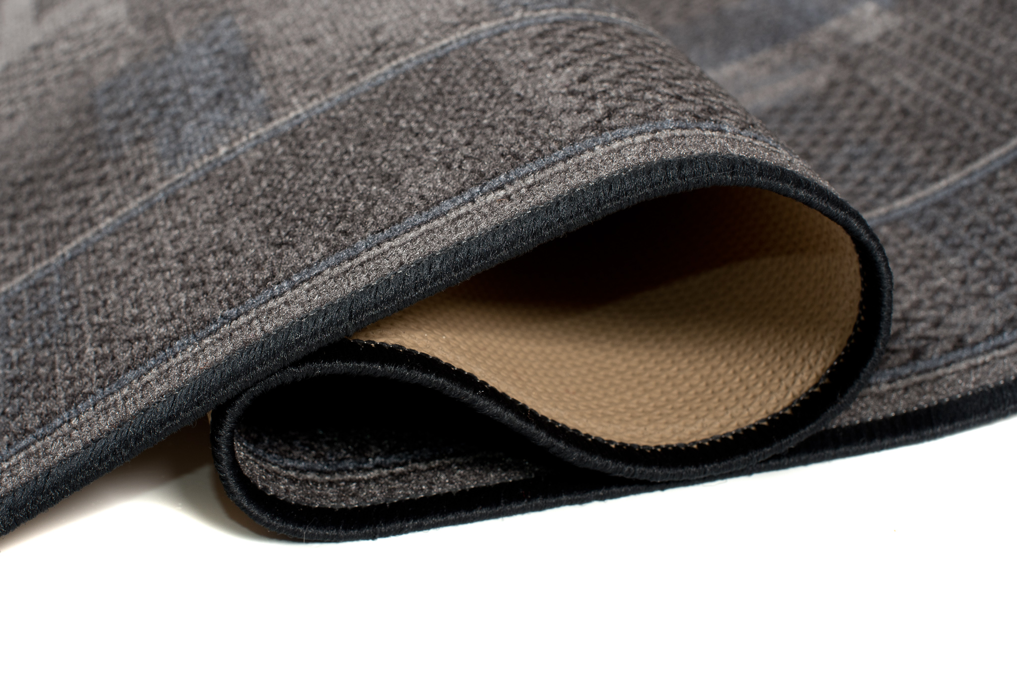 Covor Traversă Antiderapant Gri Închis Albastru Închis