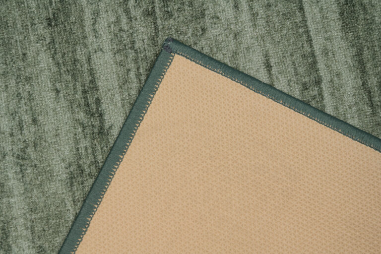 Covor Traversă Antiderapant Verde Ramă