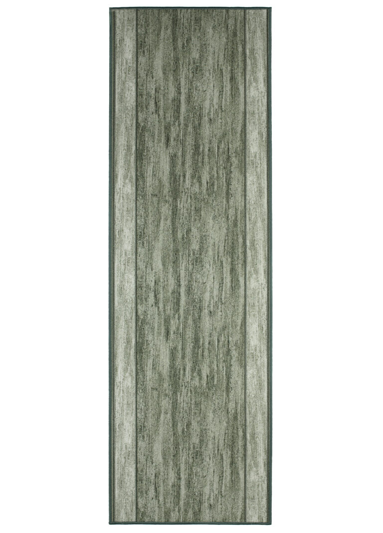 Covor Traversă Antiderapant Verde Ramă