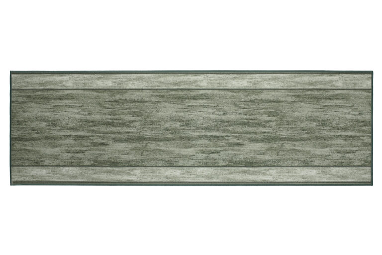 Covor Traversă Antiderapant Verde Ramă