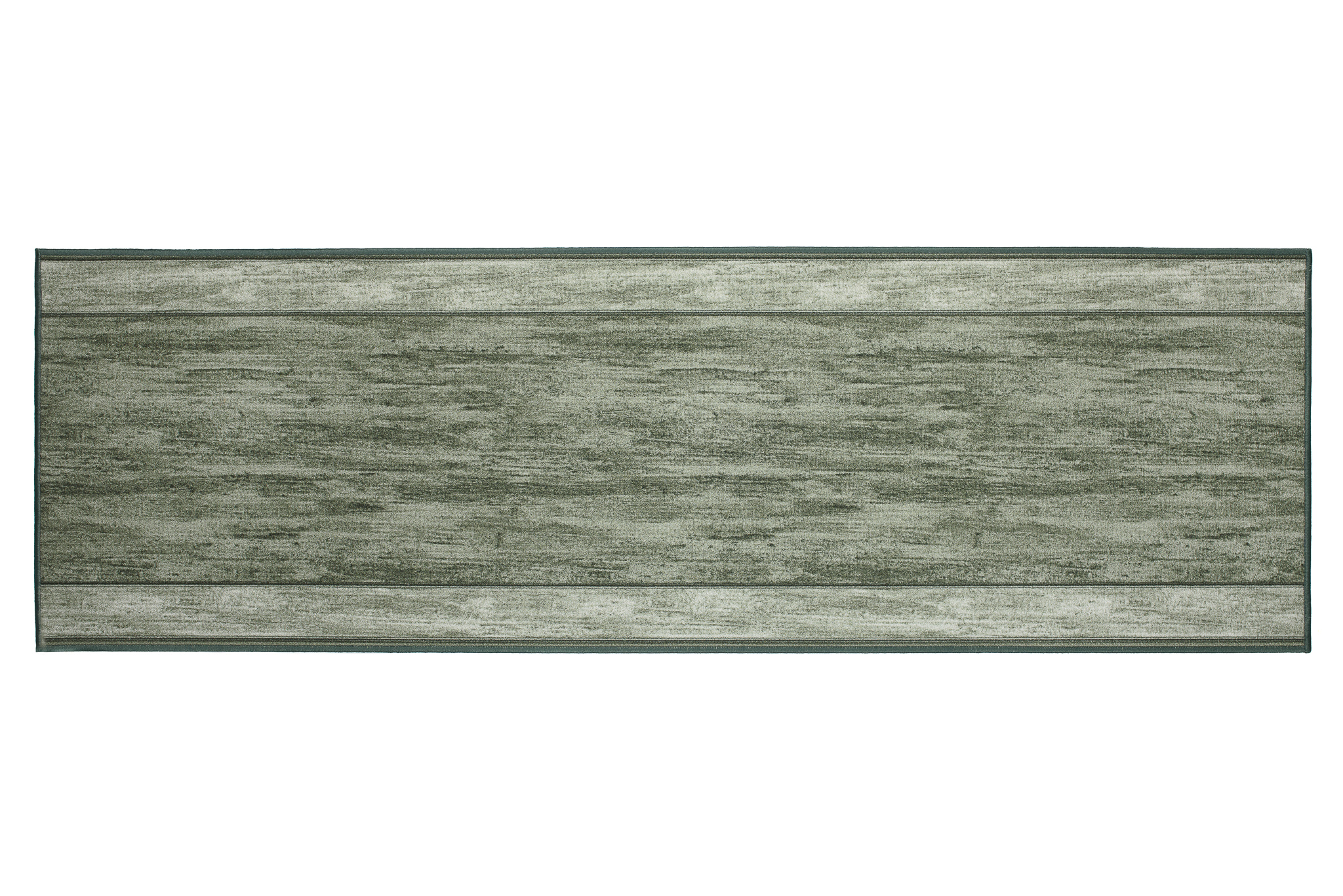 Covor Traversă Antiderapant Verde Ramă