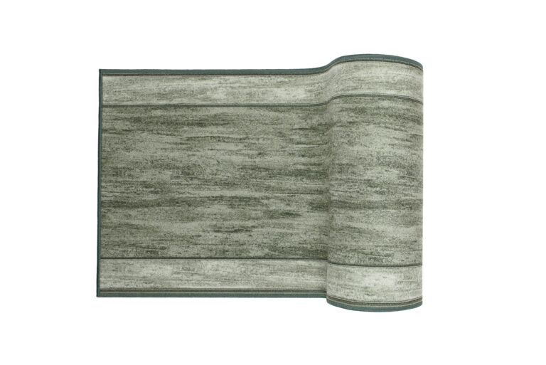 Covor Traversă Antiderapant Verde Ramă