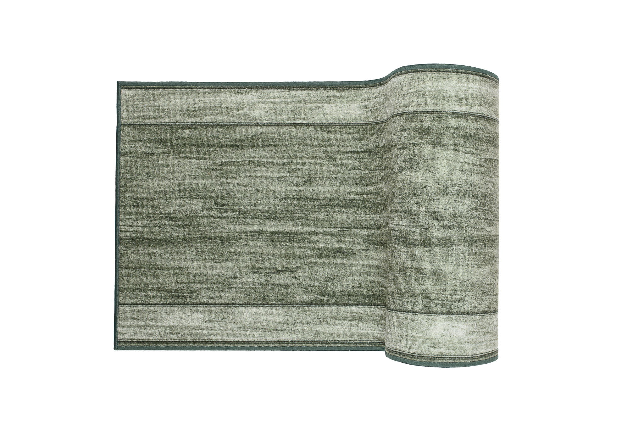 Covor Traversă Antiderapant Verde Ramă