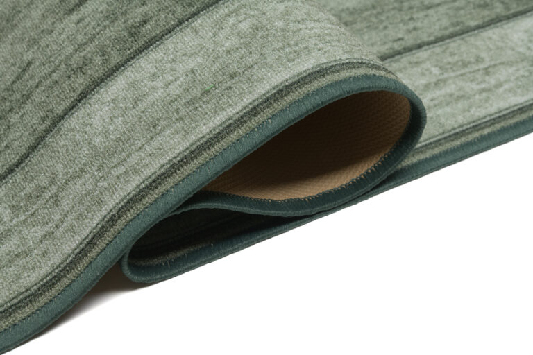 Covor Traversă Antiderapant Verde Ramă