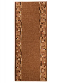 Covor Traversă Antiderapant Maro Deschis Ramă