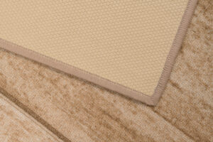 Covor Traversă Antiderapant Bej Ramă