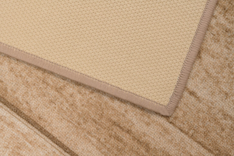 Covor Traversă Antiderapant Bej Ramă