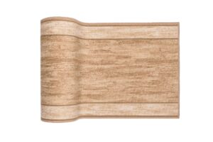 Covor Traversă Antiderapant Bej Ramă