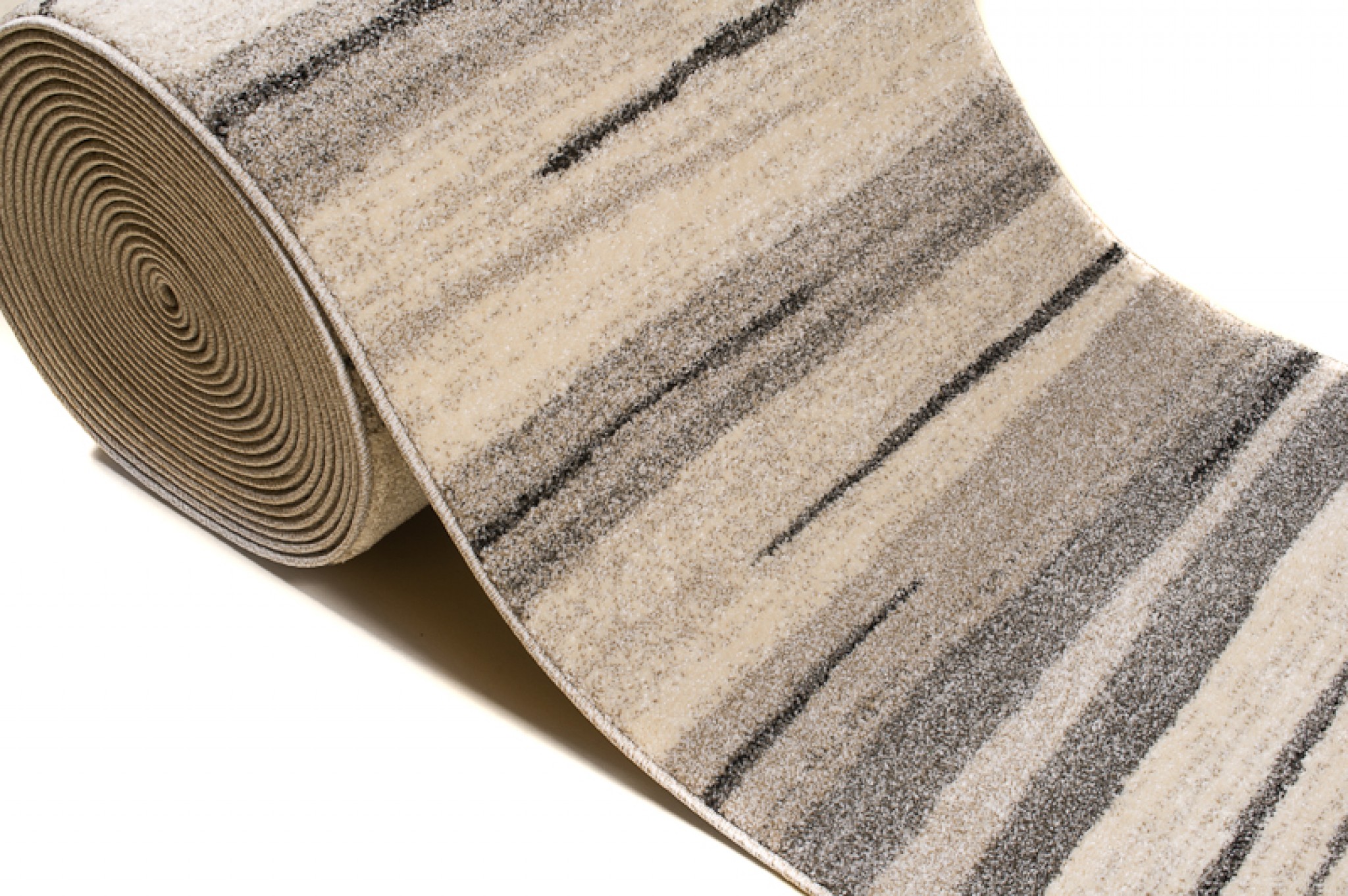 Covor Traversă Sari Bej Gri Dungi