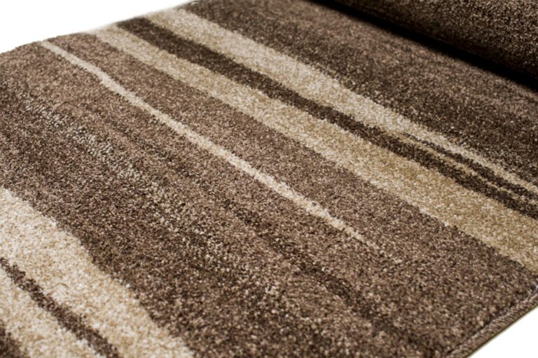 Covor Traversă Sari Maro Închis Dungi