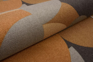 Covor Traversă Antiderapant Maro Gri Semicercuri