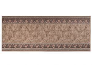 Covor Traversă Maro Triunghiuri