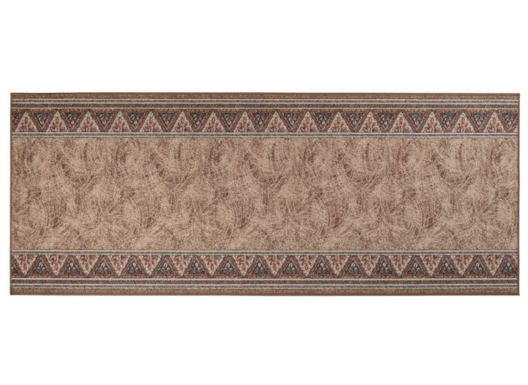 Covor Traversă Maro Triunghiuri