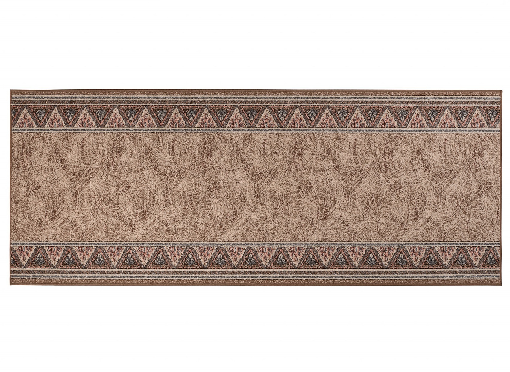 Covor Traversă Maro Triunghiuri