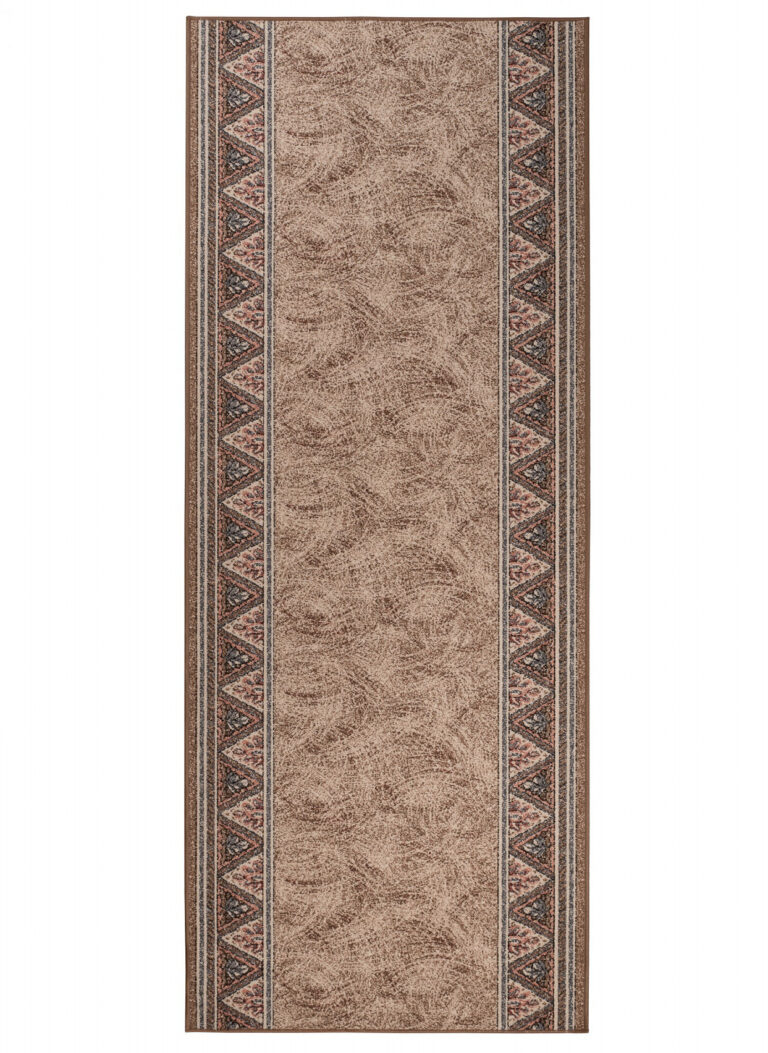 Covor Traversă Maro Triunghiuri