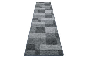 Covor Traversă Antiderapant Gri Geometric