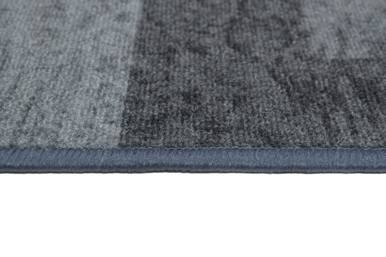 Covor Traversă Antiderapant Gri Geometric