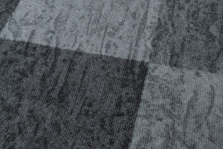 Covor Traversă Antiderapant Gri Geometric