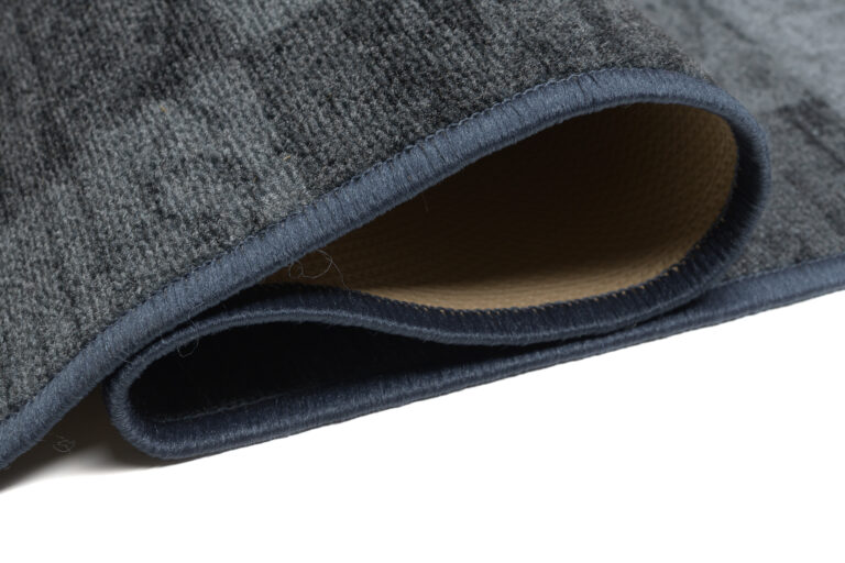 Covor Traversă Antiderapant Gri Geometric