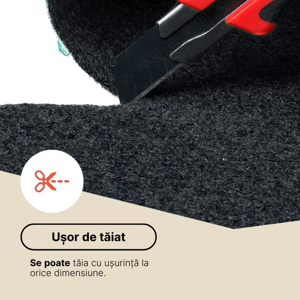 Gazon Artificial Pemba Gri 4mm