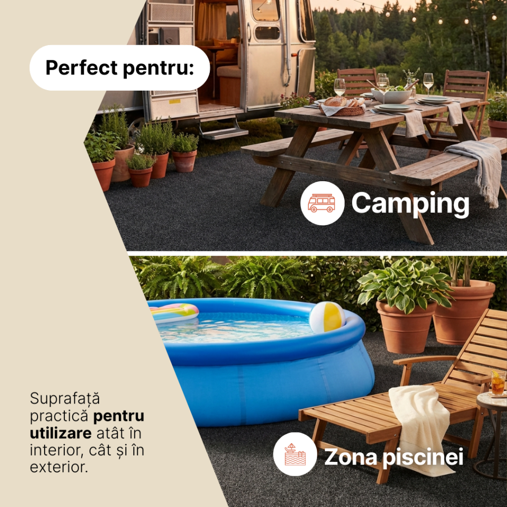 Gazon Artificial Garden Antracit 7mm