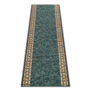 Covor Traversă Antiderapant Verde Ornamente