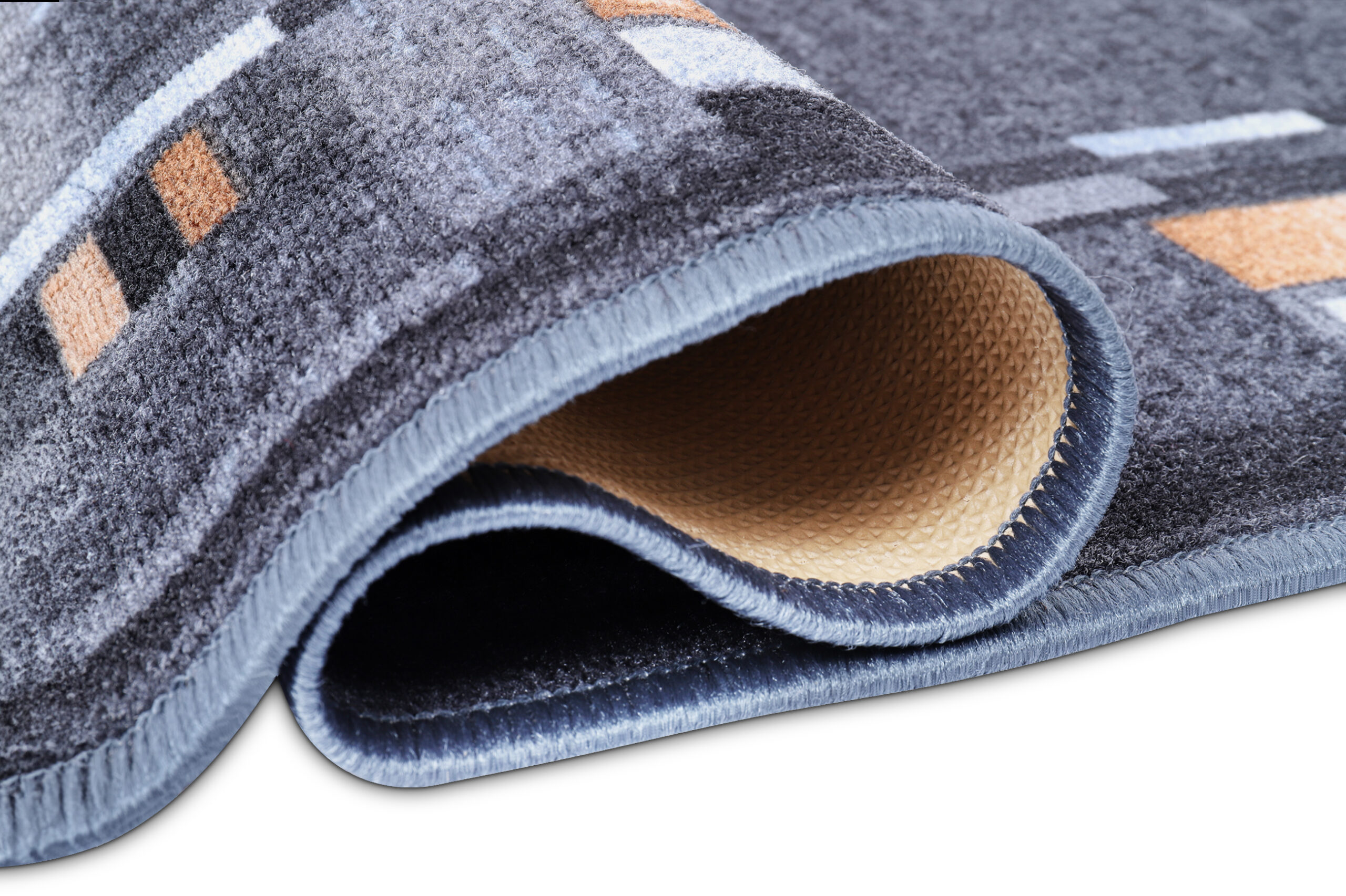 Covor Traversă Antiderapant Gri Închis Ramă