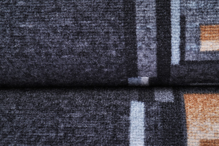 Covor Traversă Antiderapant Gri Închis Ramă