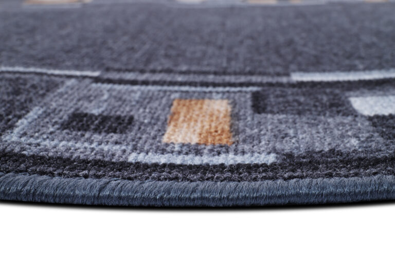 Covor Traversă Antiderapant Gri Închis Ramă