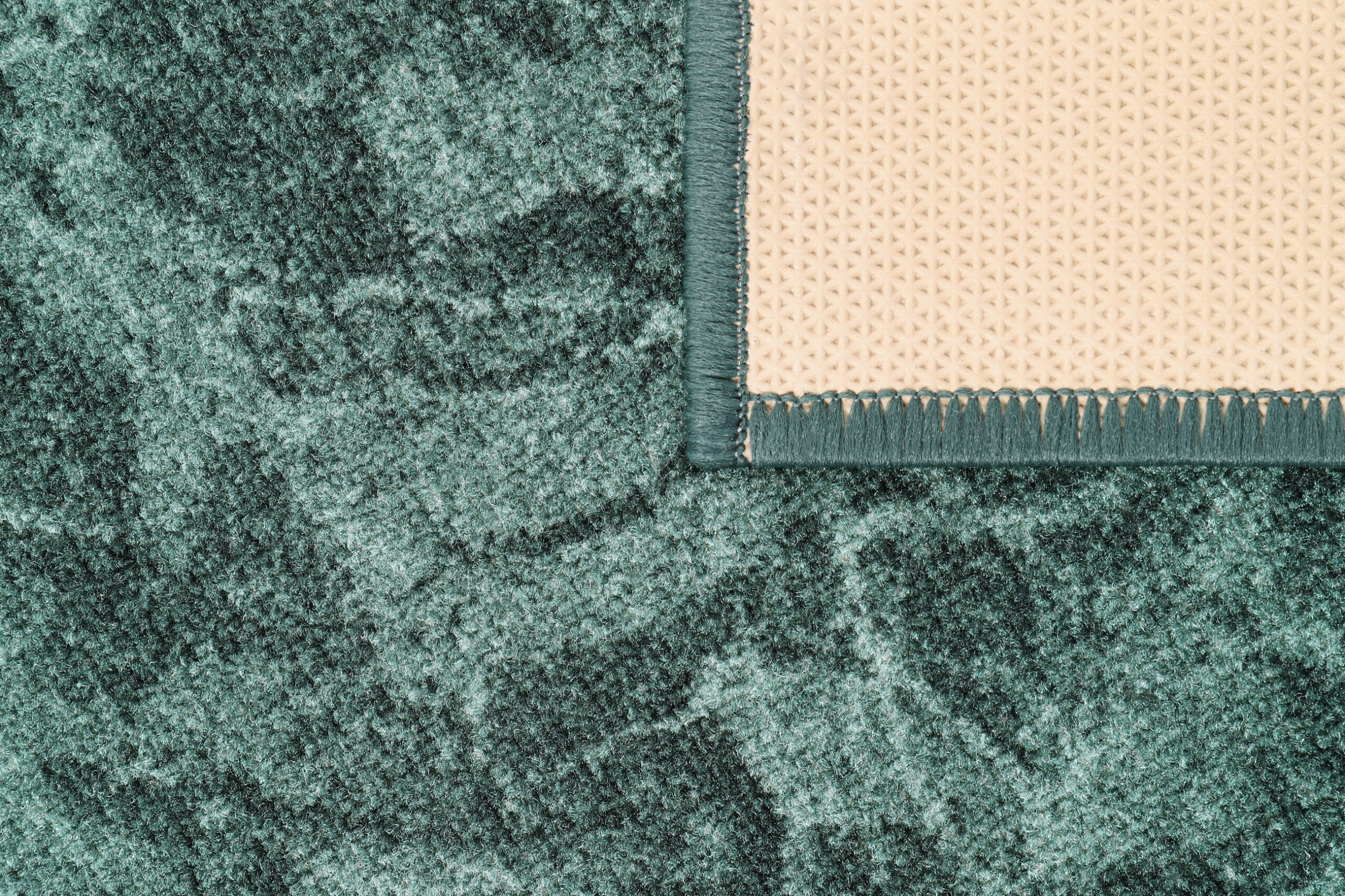 Covor Traversă Antiderapant Verde Ornamente