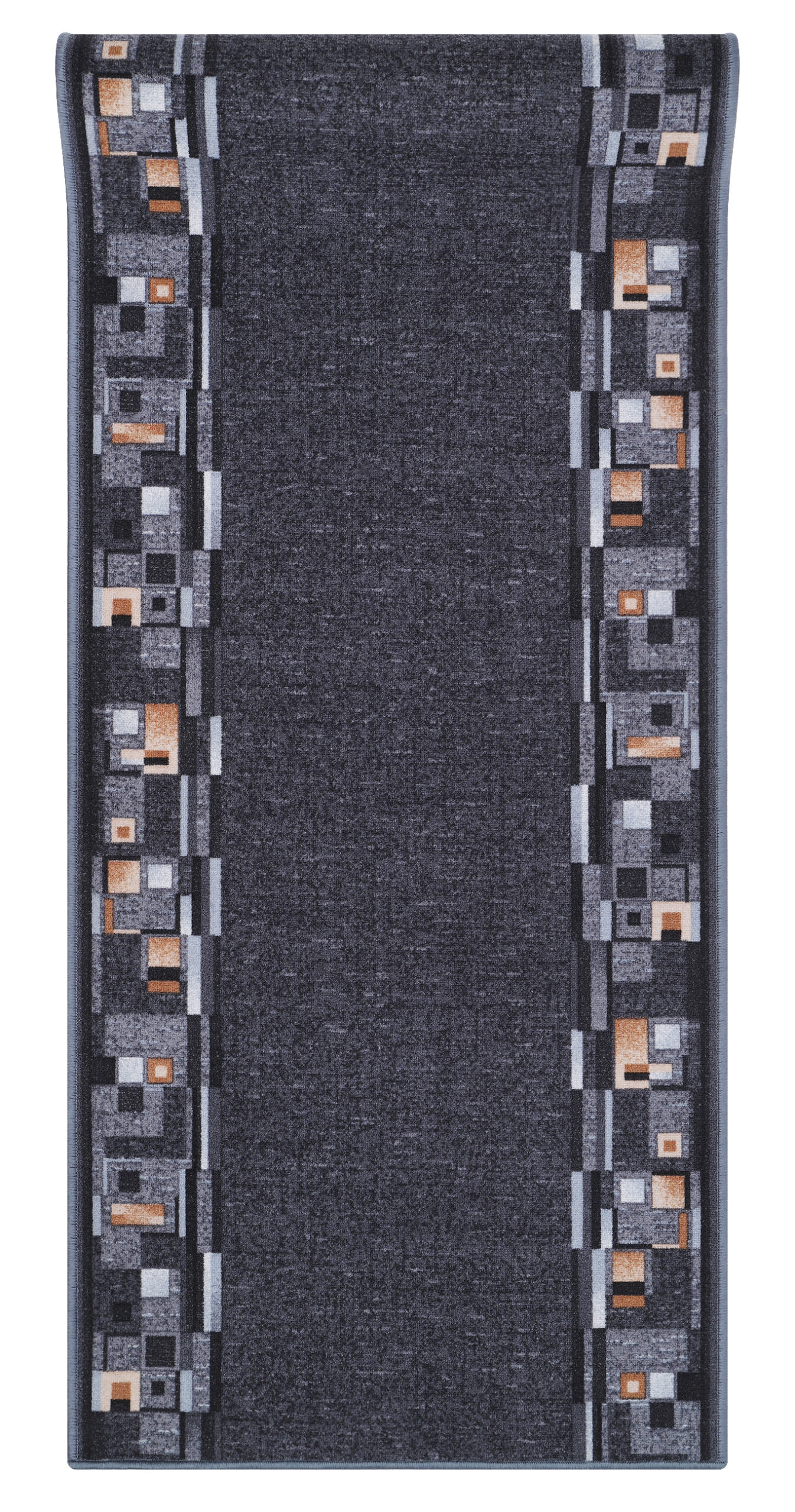 Covor Traversă Antiderapant Gri Închis Ramă