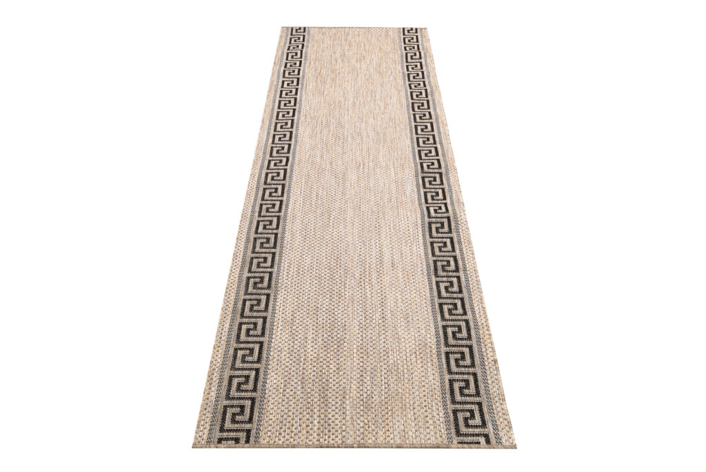 Covor Traversă Melissa Maro Negru ZigZag Indoor Outdoor